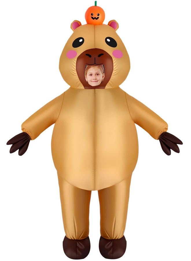 Velmitten Inflatable Capybara Costume Inflatable Halloween Full Body Blow up Costumes for Cosplay Party (Capybara,Kids) - Image 1